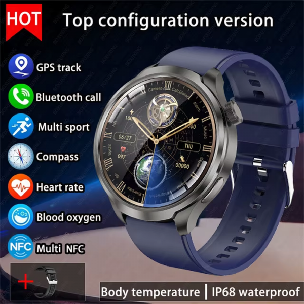 2025 New for HUAWEI Outdoor Sports Smart Watch Men AMOLED Screen NFC GPS Compass Heart Rate Waterproof Bluetooth Call Smartwatch - Image 9