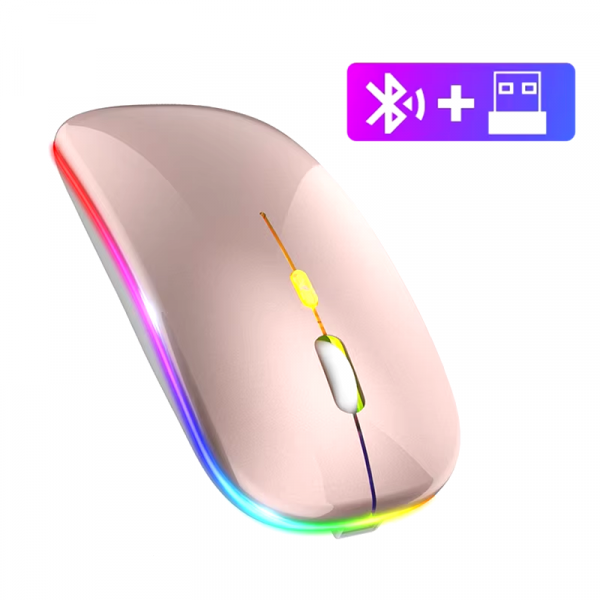 2.4Ghz Wireless Mouse Bluetooth Mouse Mice Rechargeable Mouse Silent Mouse LED Backlit USB Gaming Mouse 1600DPI for PC Laptop - Image 9