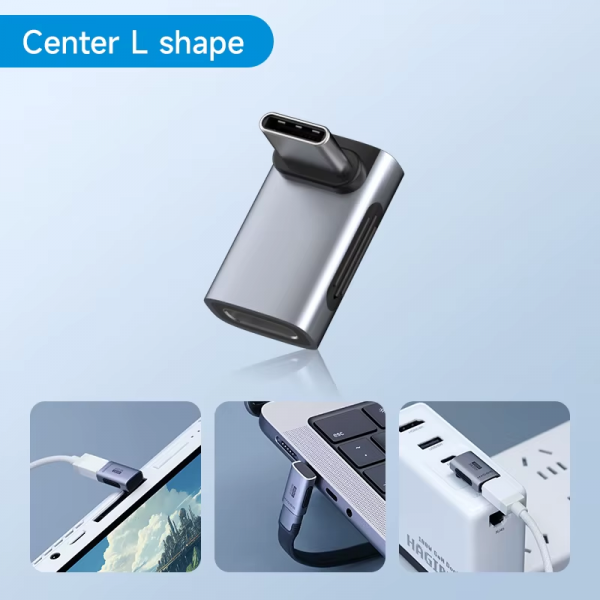 240W USB C to C Adapter 40Gbps 8K 60Hz 90 Degree Converter USB4 Adapter for Thunderbolt 4/3 Macbook Iphone 16 Pro Tablet - Image 8
