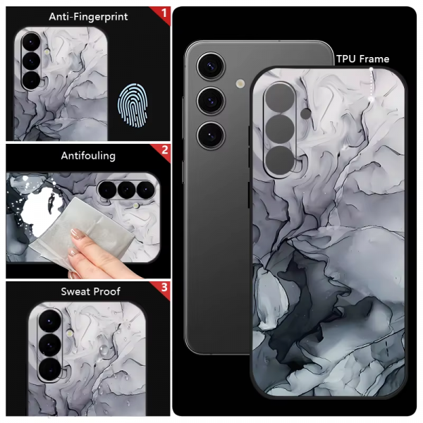 Colorful Marble Case for Samsung Galaxy S24 S23 S22 Ultra S21 S20 FE A16 A15 A25 A34 A35 A55 A52 A53 A54 5G S25 Lanyard Cover - Image 5