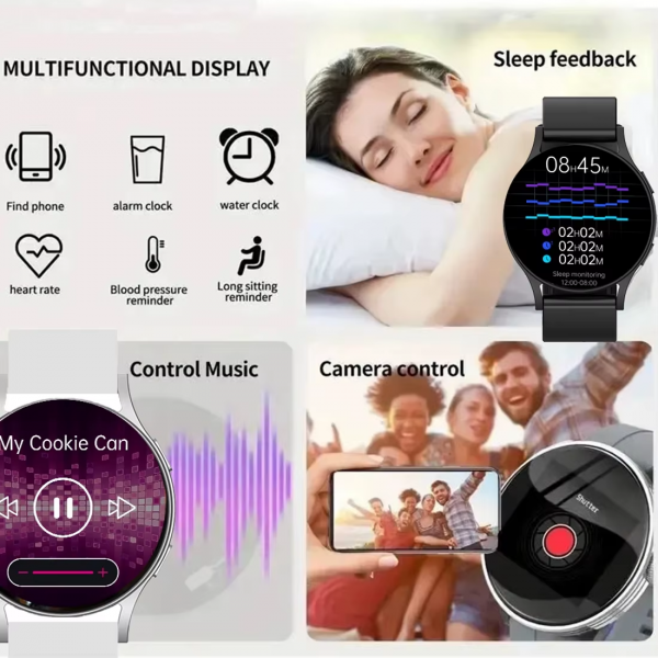 2024 New Bluetooth Call Smart Watch 7 Pro Heart Rate Custom Dials Sport Men Woman Smarthwhatch Health Monitor Smartwatch for Man - Image 4