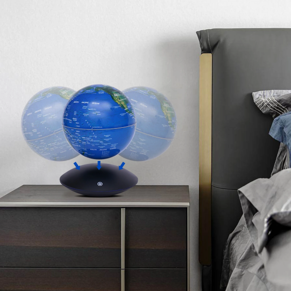 6 Inch Suspended Luminous Rotation Office Decoration Magnetic Levitation Globe Automatic Rotation of 360 Degrees Novelty Gift - Image 4