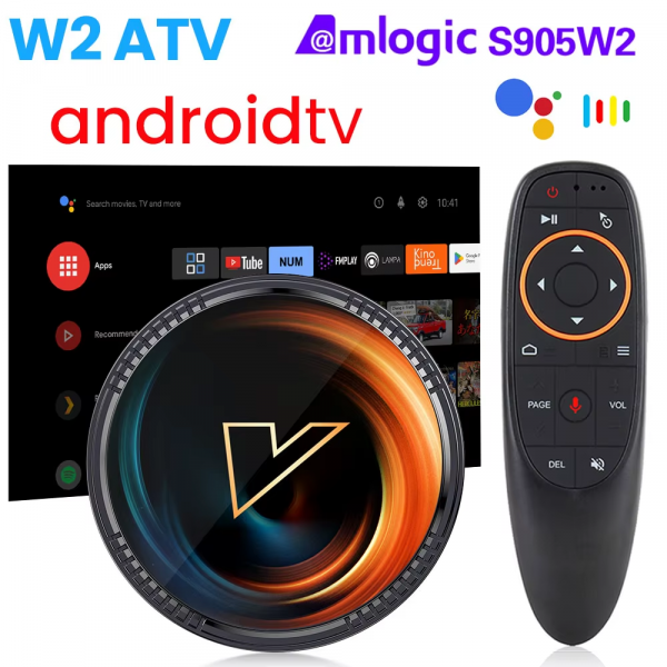 W2 ATV TV Box Android 11 Amlogic S905W2 Support 4K AV1 2.4&5G Wifi BT with Google Voice Remote 2G16G 4G32G 64G Smart TV Box - Image 2