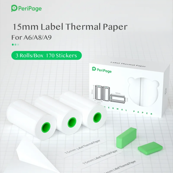 HD Mini Thermal Paper Labels Sticker Colors Photo Papers 56Mm Rolls for  Paperang Meow Phomemo Niimbot Portable Printer - Image 13