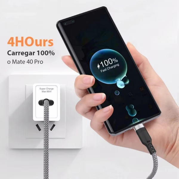 Extended 5-Meter Type-C USB Android 5A Super- Charging Cable Suitable for Huawei, Xiaomi, Vivo, and Leeco Phone Data Cable - Image 6