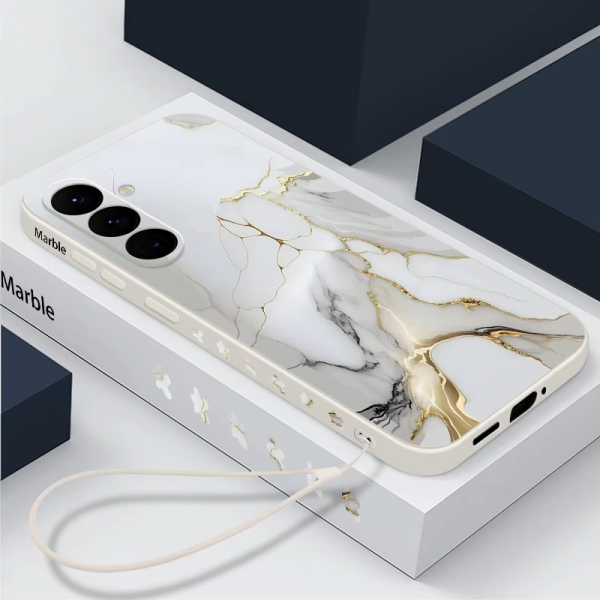 Colorful Marble Case for Samsung Galaxy S24 S23 S22 Ultra S21 S20 FE A16 A15 A25 A34 A35 A55 A52 A53 A54 5G S25 Lanyard Cover - Image 10