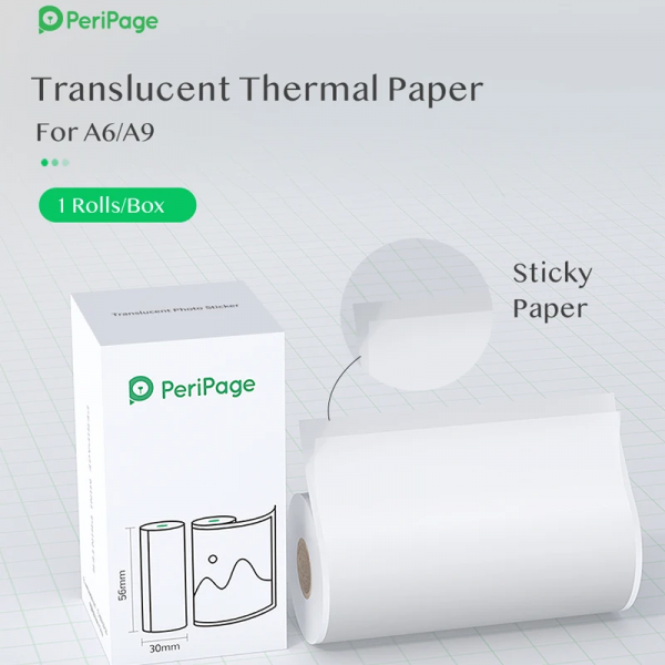 HD Mini Thermal Paper Labels Sticker Colors Photo Papers 56Mm Rolls for  Paperang Meow Phomemo Niimbot Portable Printer - Image 9