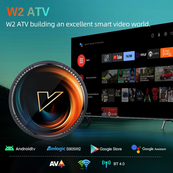 W2 ATV TV Box Android 11 Amlogic S905W2 Support 4K AV1 2.4&5G Wifi BT with Google Voice Remote 2G16G 4G32G 64G Smart TV Box - Image 3