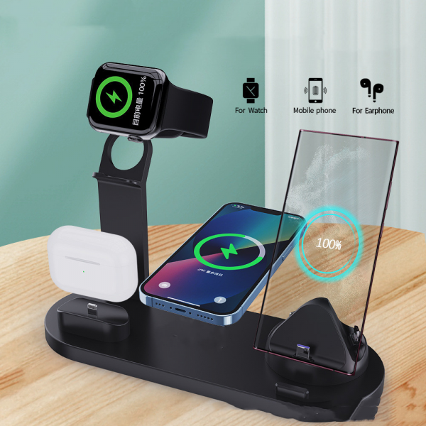 Plastic 3 in 1 Wireless Charger Stand Fast - Image 7