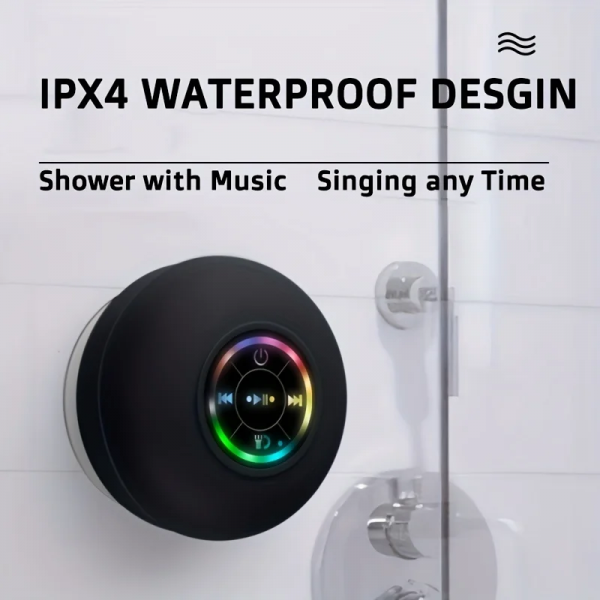 New Bathroom Waterproof Wireless Bluetooth Speaker Large Suction Cup Mini Portable Speaker Outdoor Sports Stereo Speaker - Image 4
