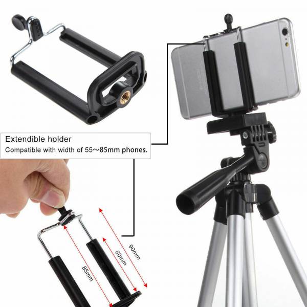 Professional Camera Tripod Stand Holder Mount for Cell Phone, Portable Tripod, Mobile Phone Live Stream Holder, Camera Tripod - Image 3