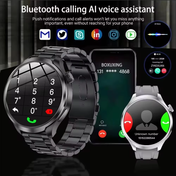 2025 New for HUAWEI Outdoor Sports Smart Watch Men AMOLED Screen NFC GPS Compass Heart Rate Waterproof Bluetooth Call Smartwatch - Image 5