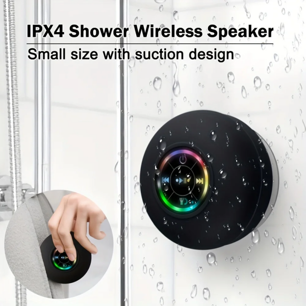 New Bathroom Waterproof Wireless Bluetooth Speaker Large Suction Cup Mini Portable Speaker Outdoor Sports Stereo Speaker - Image 2