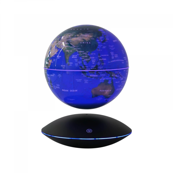 6 Inch Suspended Luminous Rotation Office Decoration Magnetic Levitation Globe Automatic Rotation of 360 Degrees Novelty Gift