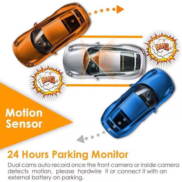 1080P Car Dash Camera 3 Inch Driving Video Car Auto DVR Loop Recorder for Front and Rear Night Vision G-Sensor Car Accessories - Image 5