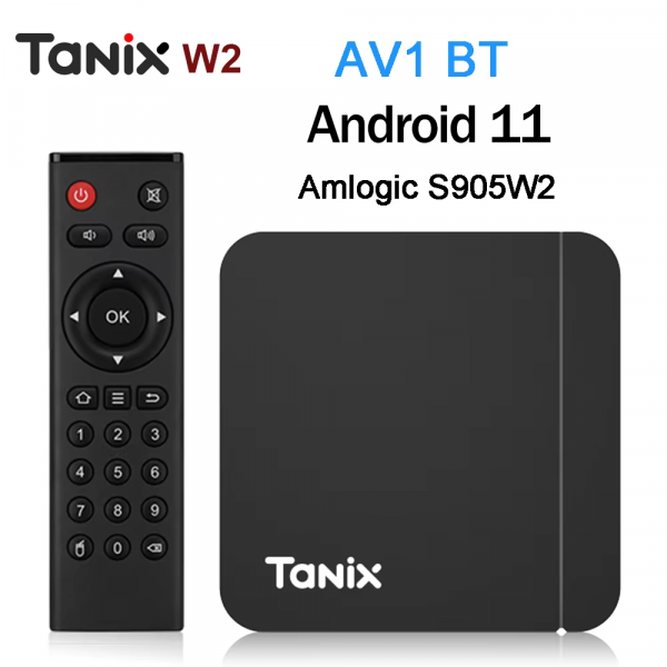 Original Tanix W2 Android 11 TV Box Amlogic S905W2 2G/16G AV1 BT TVBOX 2.4G&5G Dual Wifi 4K HD Set Top Box 4G/64G Media Player - Image 2