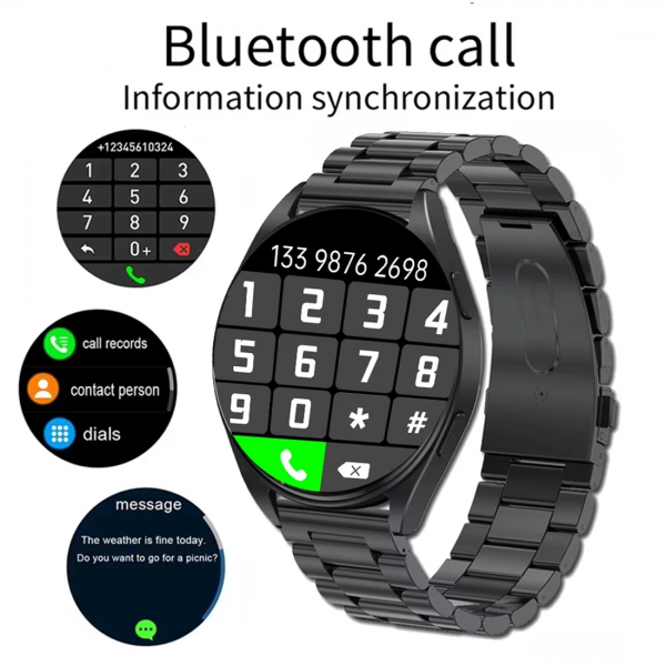 2024 New Bluetooth Call Smart Watch 7 Pro Heart Rate Custom Dials Sport Men Woman Smarthwhatch Health Monitor Smartwatch for Man - Image 3