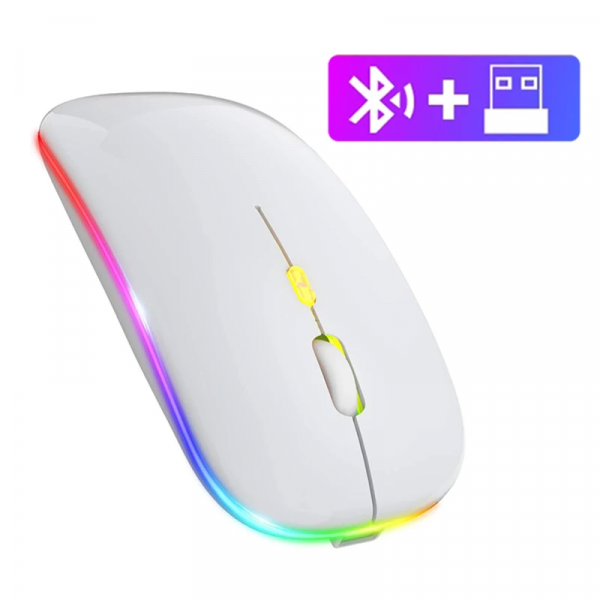 2.4Ghz Wireless Mouse Bluetooth Mouse Mice Rechargeable Mouse Silent Mouse LED Backlit USB Gaming Mouse 1600DPI for PC Laptop - Image 8