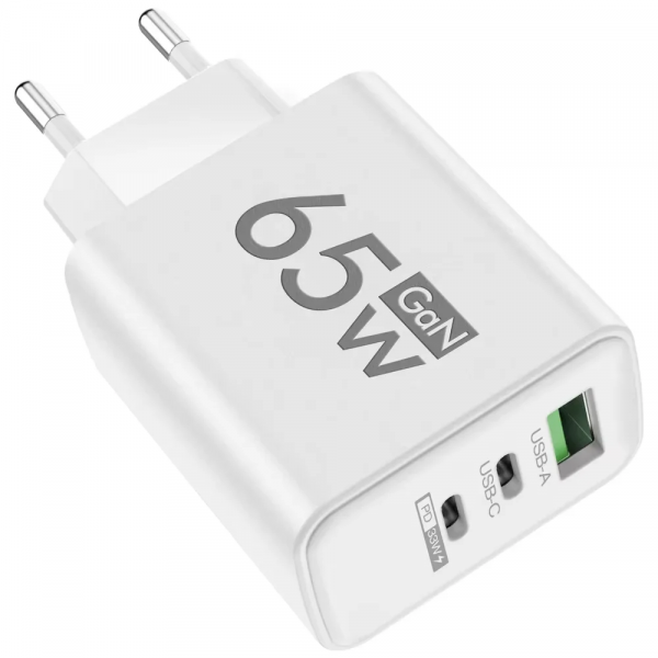 Total 65W Gan Charger USB PD Type C Fast Charging Muti 3 Ports Mobile Phone Adapter for Iphone 15 Pro Max Samsung Xiaomi Huawei - Image 8
