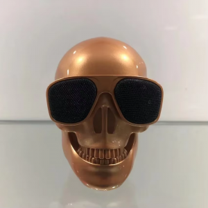 Skull Head Speaker Portable Mini Bluetooth-Compatible Wireless HD Stereo Speakers Skull Head Subwoofer Creative Home Ornament