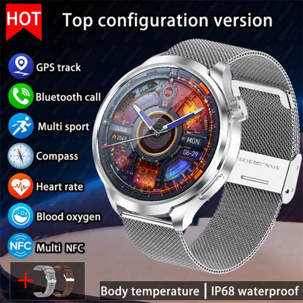 2025 New for HUAWEI Outdoor Sports Smart Watch Men AMOLED Screen NFC GPS Compass Heart Rate Waterproof Bluetooth Call Smartwatch - Image 10