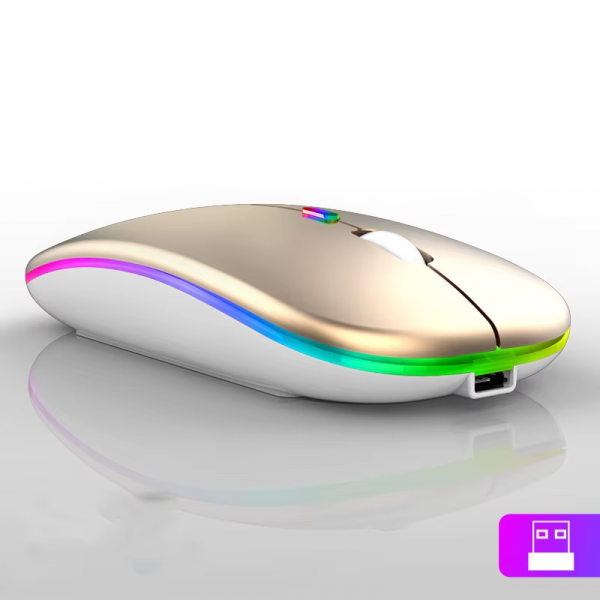 2.4Ghz Wireless Mouse Bluetooth Mouse Mice Rechargeable Mouse Silent Mouse LED Backlit USB Gaming Mouse 1600DPI for PC Laptop - Image 10