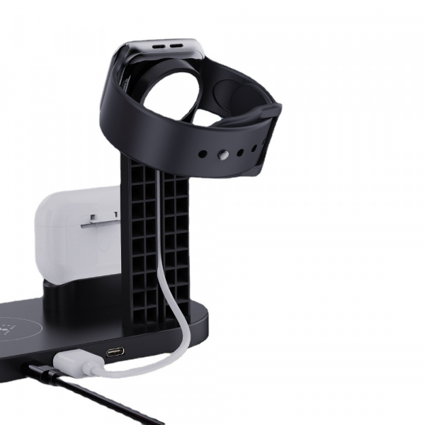 Plastic 3 in 1 Wireless Charger Stand Fast - Image 3