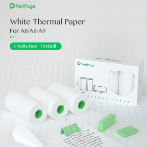 HD Mini Thermal Paper Labels Sticker Colors Photo Papers 56Mm Rolls for  Paperang Meow Phomemo Niimbot Portable Printer