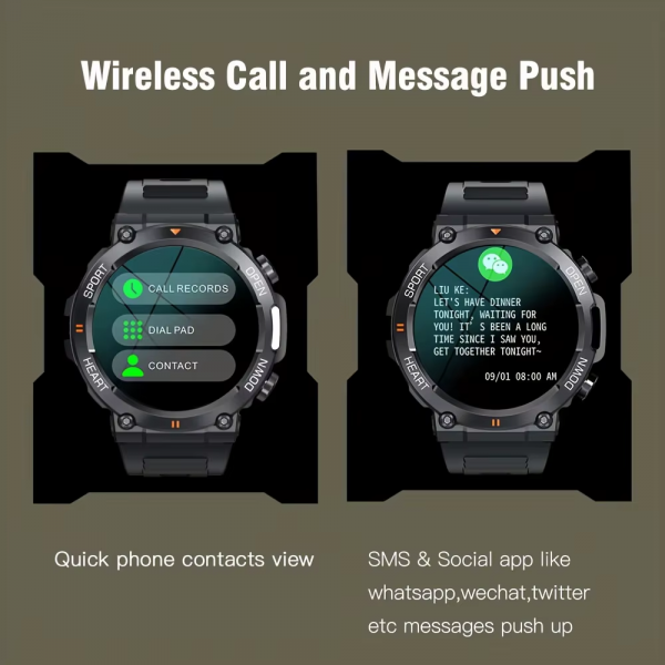 K56Pro Smart Watch for Men Heart Rate Blood Bluetooth Sport 400Mah Long Standby 1.39 Inch 360*360 HD Screen Outdoors Smartwatch - Image 7