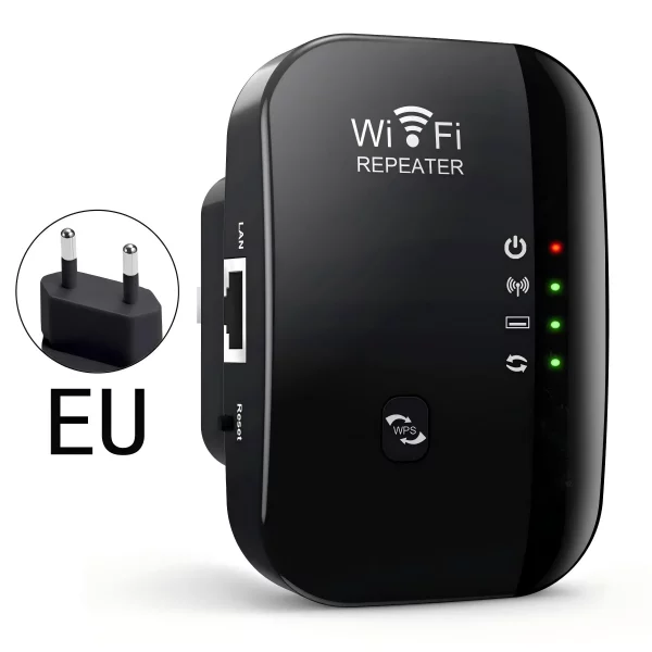 Wifi Repeater Wireless Signal Amplifier Extended Network Enhancer EU US Home Router 300M Thro - Image 9