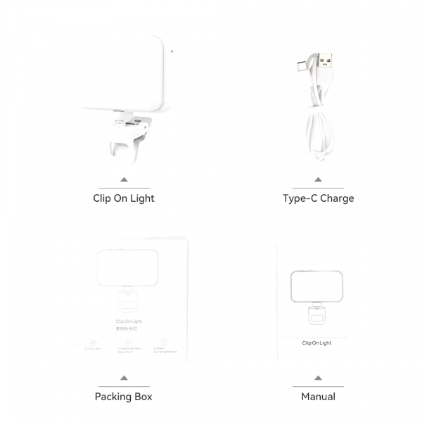 Selfie Light Rechargeable LED Phone Light Portable Photo Light Phone Light for Selfie Zoom Conference Video Makeup Live Stream - Image 9