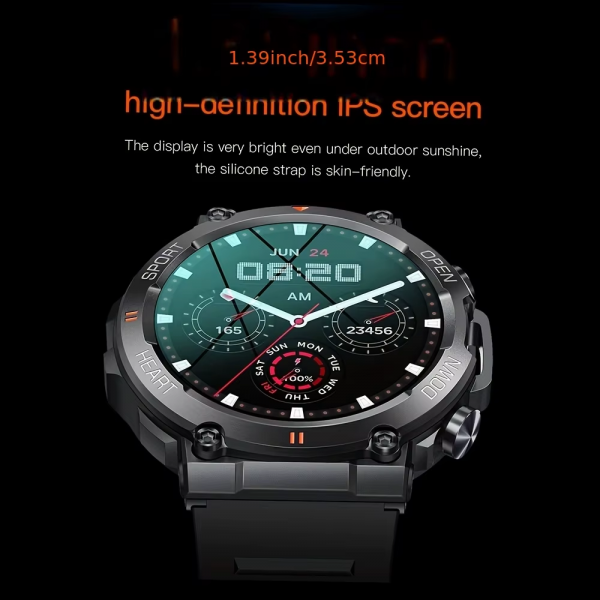 K56Pro Smart Watch for Men Heart Rate Blood Bluetooth Sport 400Mah Long Standby 1.39 Inch 360*360 HD Screen Outdoors Smartwatch - Image 4