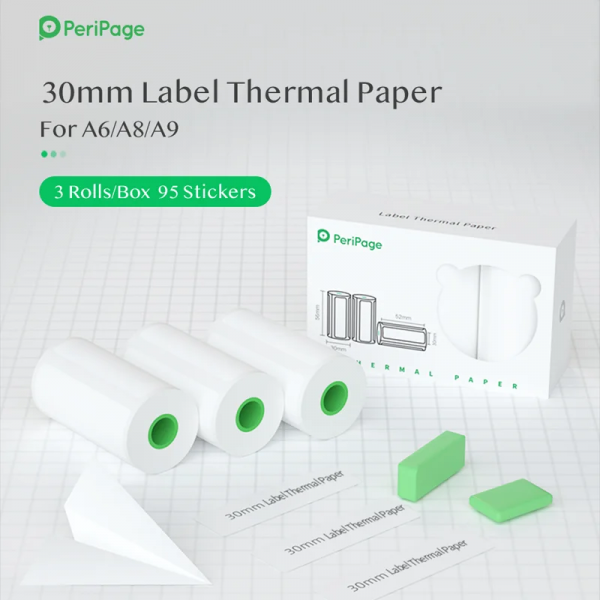 HD Mini Thermal Paper Labels Sticker Colors Photo Papers 56Mm Rolls for  Paperang Meow Phomemo Niimbot Portable Printer - Image 14