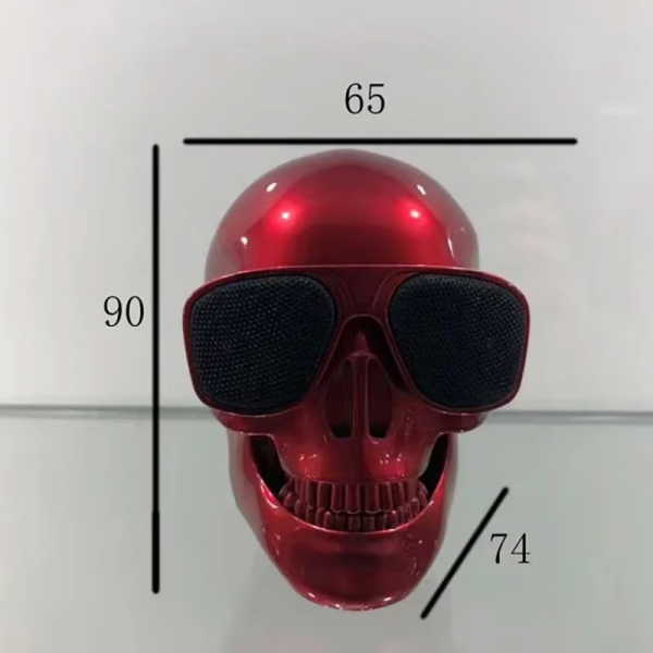 Skull Head Speaker Portable Mini Bluetooth-Compatible Wireless HD Stereo Speakers Skull Head Subwoofer Creative Home Ornament - Image 6