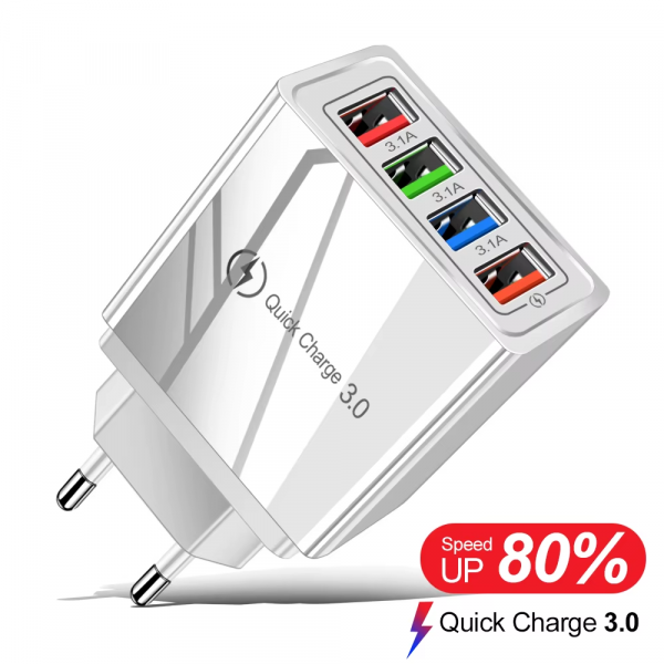 For Iphone 14 USB Charger Quick Charge 3.0 for Samsung Xiaomi Mi Tablets Mobile Phone Charger Adapter EU/US Plug Fast Charging - Image 7