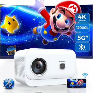 XJ Projector 4K 1024P Proyector 4K Portable Projector Mini Projector Projector 4K WIFI Android BT5 Projector Home Cinema