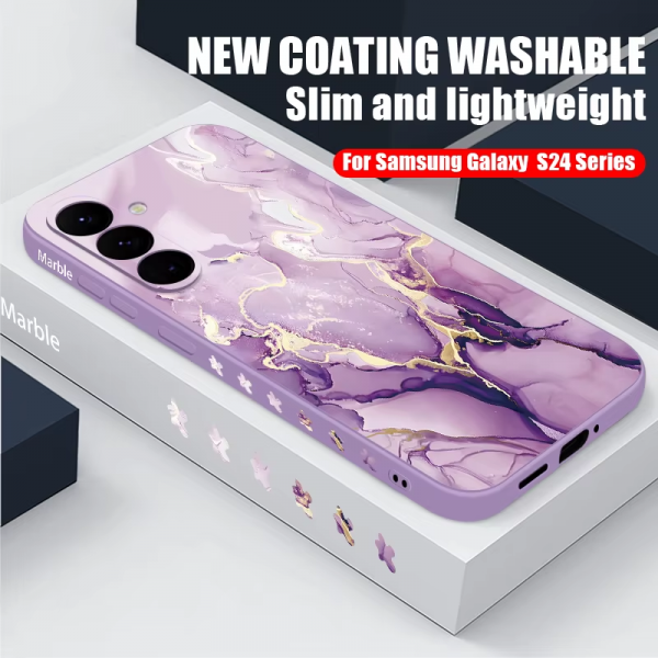 Colorful Marble Case for Samsung Galaxy S24 S23 S22 Ultra S21 S20 FE A16 A15 A25 A34 A35 A55 A52 A53 A54 5G S25 Lanyard Cover - Image 12