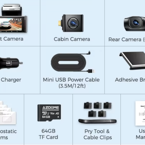 4K Dash Cam M550 Max Built-In GPS Wifi Camera Car DVR 3.18”Screen Night Vision 24H Parking Monitor Support Rear Cam
