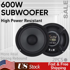 6 Inch Car Speakers 600W Car round Coaxial Speaker Car Audio Speaker Universal Automotive Audio Full Range Frequency Speaker