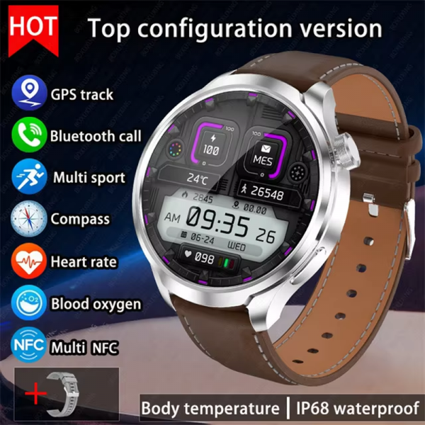 2025 New for HUAWEI Outdoor Sports Smart Watch Men AMOLED Screen NFC GPS Compass Heart Rate Waterproof Bluetooth Call Smartwatch - Image 18