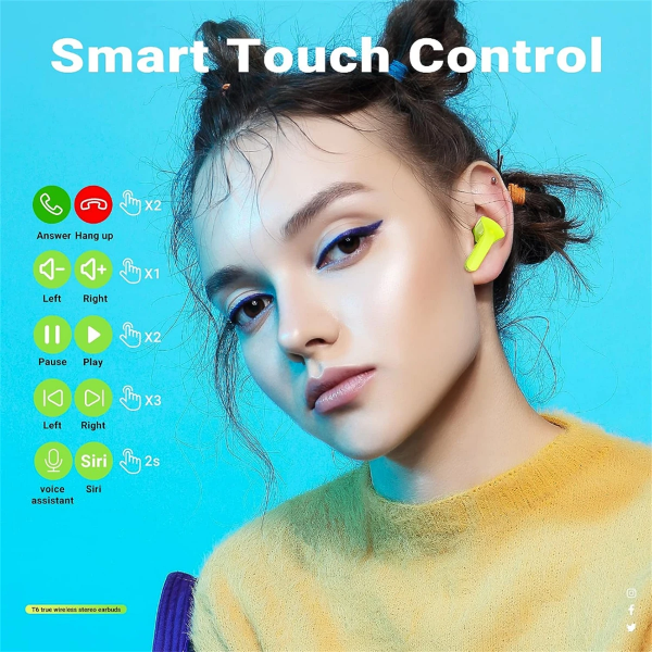 Air31 Tws Earpuds Wireless Bluetooth 5.0 Sport Gaming Headsets Noise Reduction Earbuds Mic Headphones with LED Display Earphones - Image 6