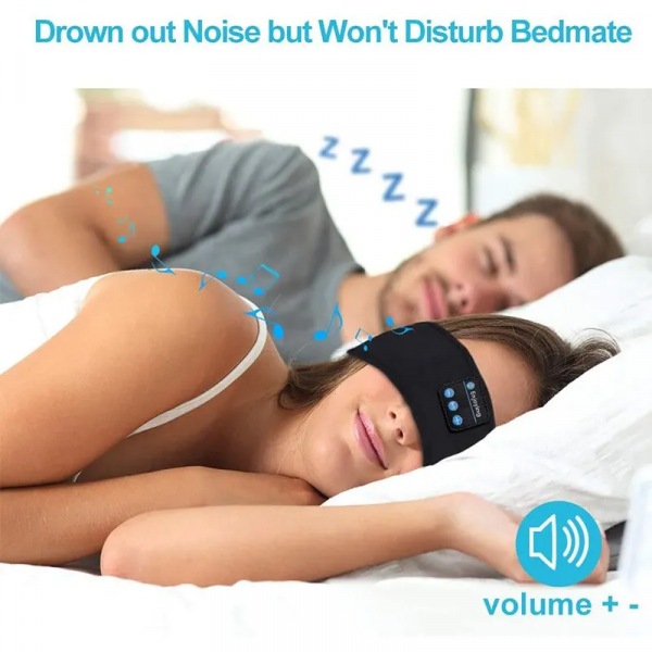 Fone Bluetooth Earphones Sports Sleeping Headband Elastic Wireless Headphones Music Eye Mask Wireless Bluetooth Headset Headband - Image 6
